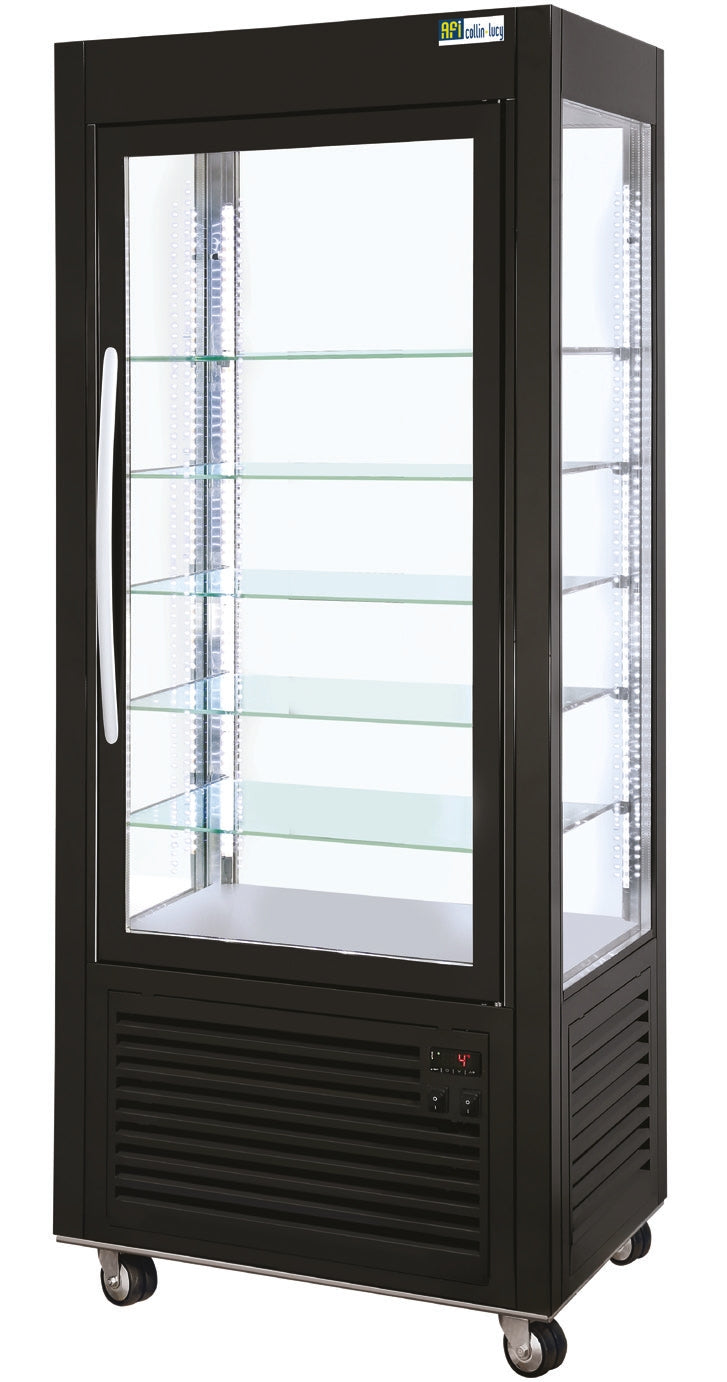 VITRINE 4 FACES VITRÉES - FROID POSITIF VENTILÉ - 350 L