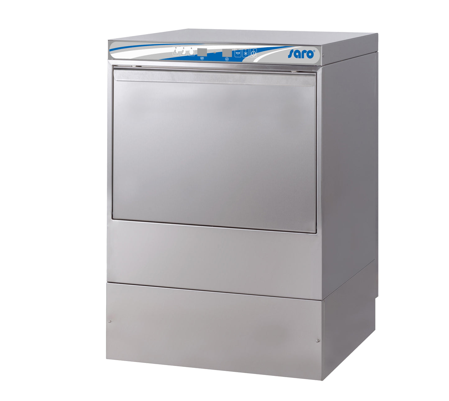 LAVE-VAISSELLE COMMANDES ELECTRONIQUES PANIER - 500X500, AVEC POMPE DE VIDANGE, RINCAGE, DETERGENT