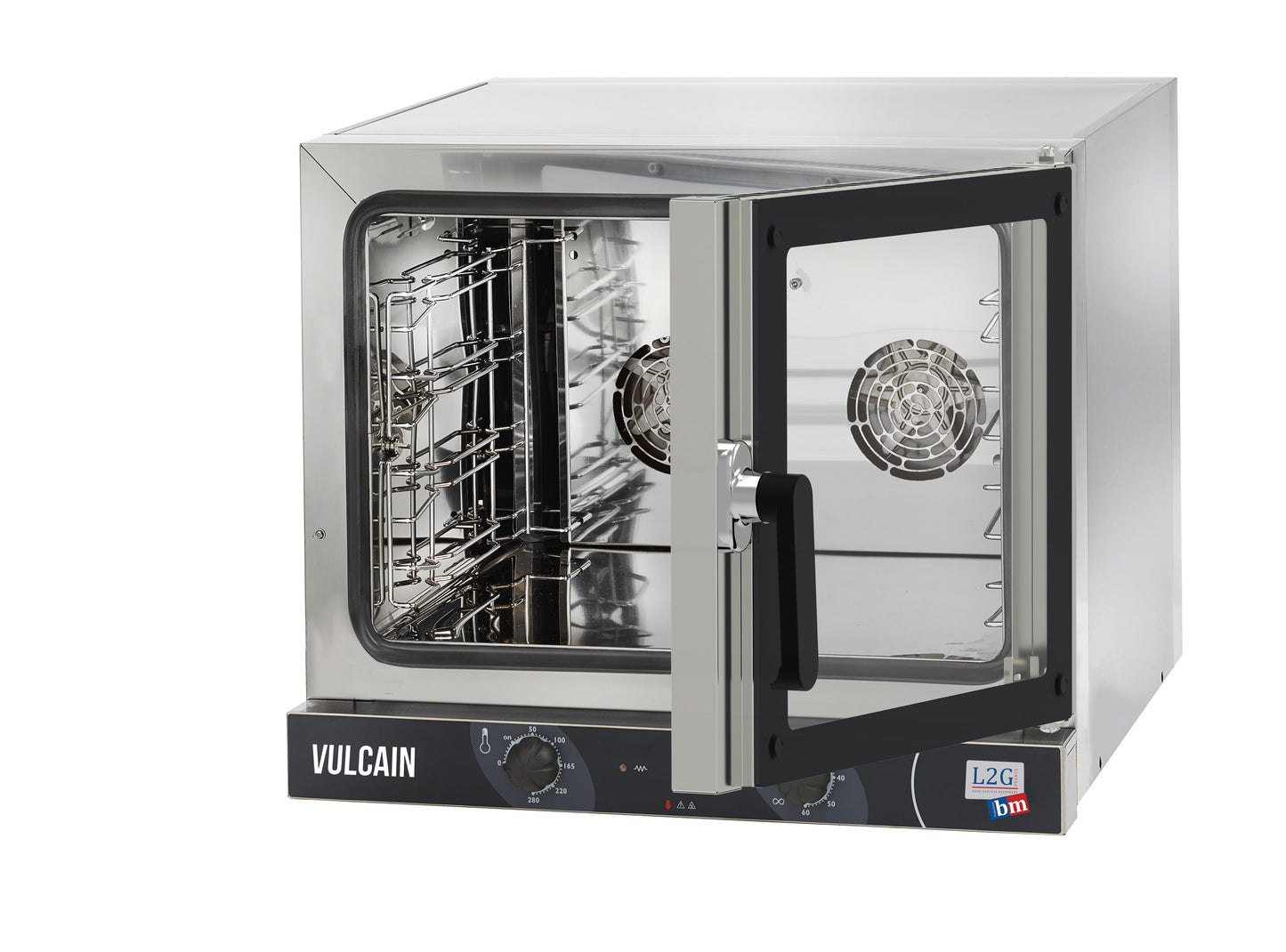 FOUR A CONVECTION MANUEL 4GN1/1, PORTE BATTANTE - MINUTERIE 60MIN,THERMOSTAT DE 0° A 280°, PAS 84MM