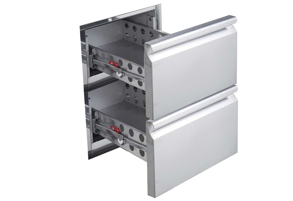 KIT DE TIROIRS 2 X 1/2 GN 1/1 À MONTER