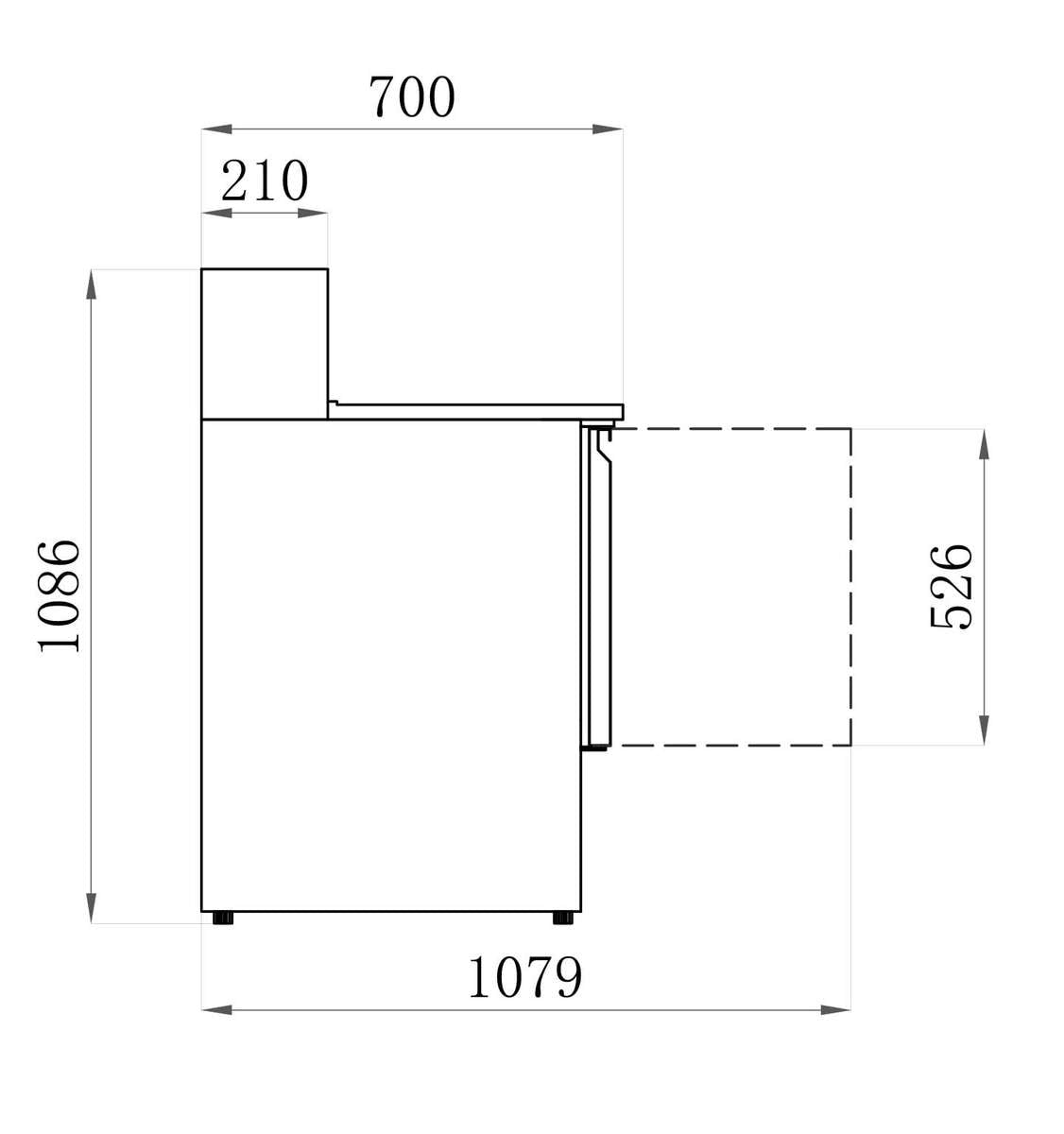 MEUBLE PIZZAS RÉFRIGÉRÉ POSITIF - GAMME ECO - 3 PORTES