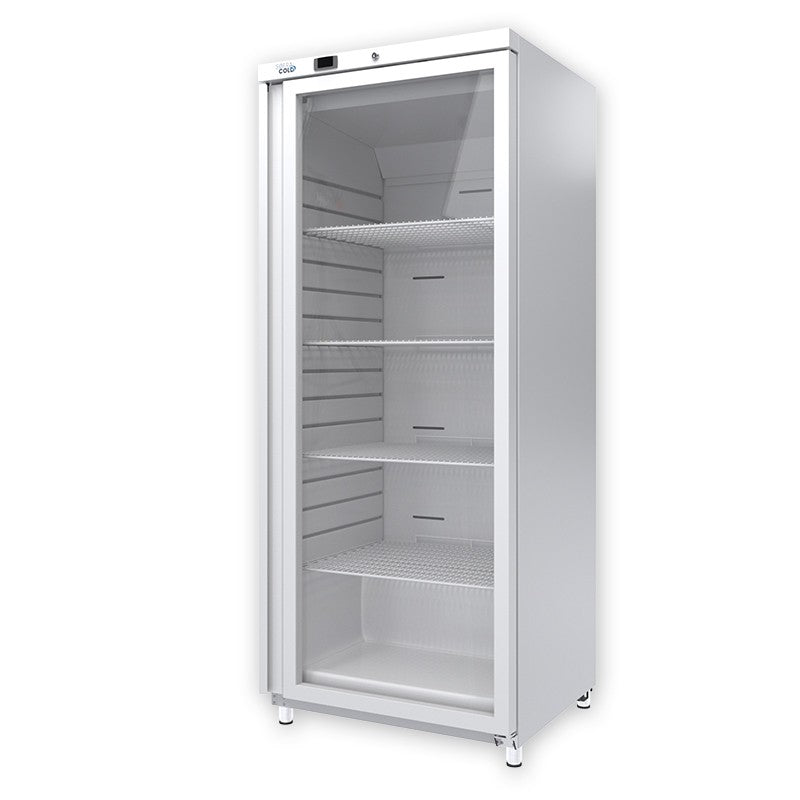 SOFRACOLD - Armoire réfrigérée positive - Finition blanche - Porte vitrée - 600 L - GN 2/1 - AE601PVW