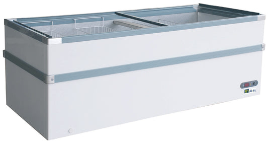 CONGÉLATEUR BAHUT - PORTES VITRÉES COULISSANTES - 746 L