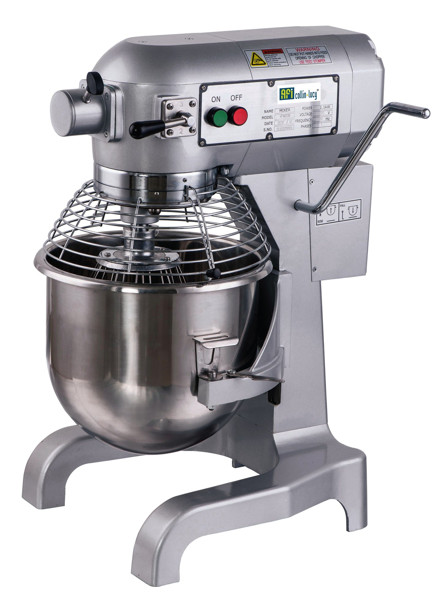 BATTEUR-MÉLANGEUR - CUVE 20 L