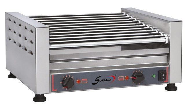 Chauffe saucisses à rouleaux - 9 rouleaux - 16 saucisses - 17092