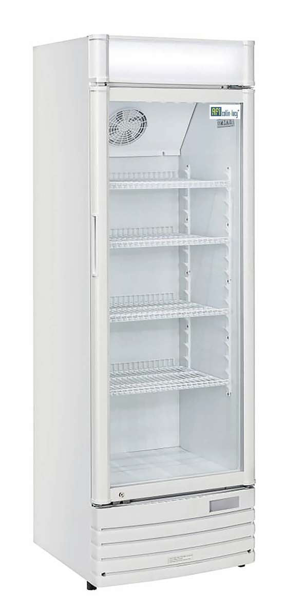 Armoire réfrigérée positive 1 porte vitrée 350 L - Finition Laquée blanche