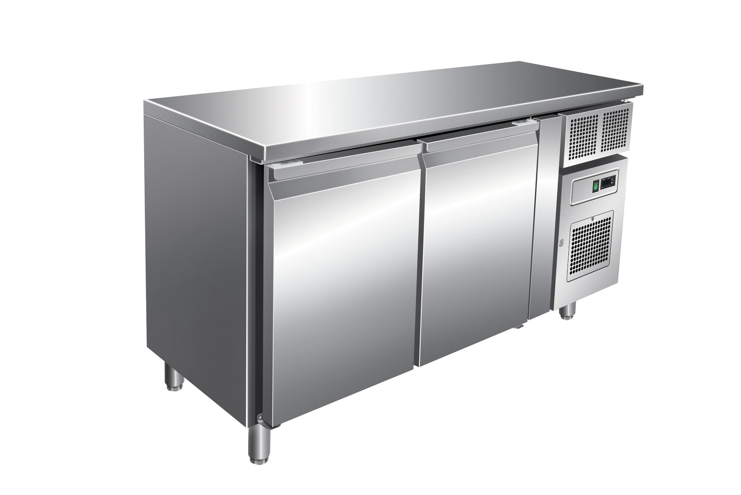 Desserte réfrigérée positive 260 L - 2 portes - Avec groupe logé -  Sans dosseret - SN2101TN - Nosem