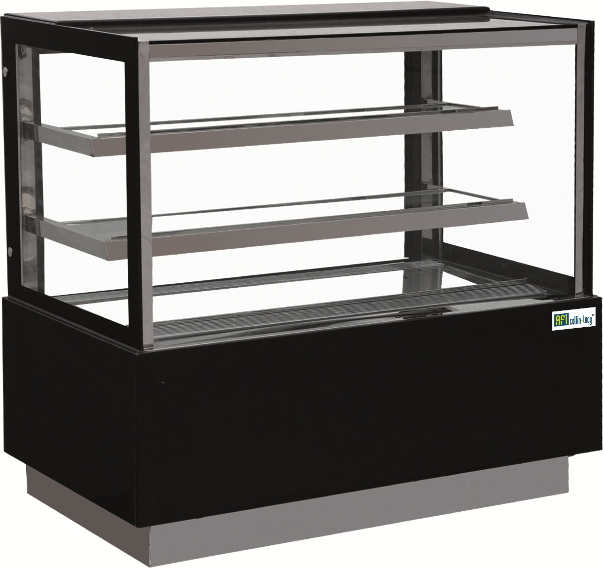 VITRINE PÂTISSERIE - VITRAGE DROIT - 2 ÉTAGÈRES - 480 L