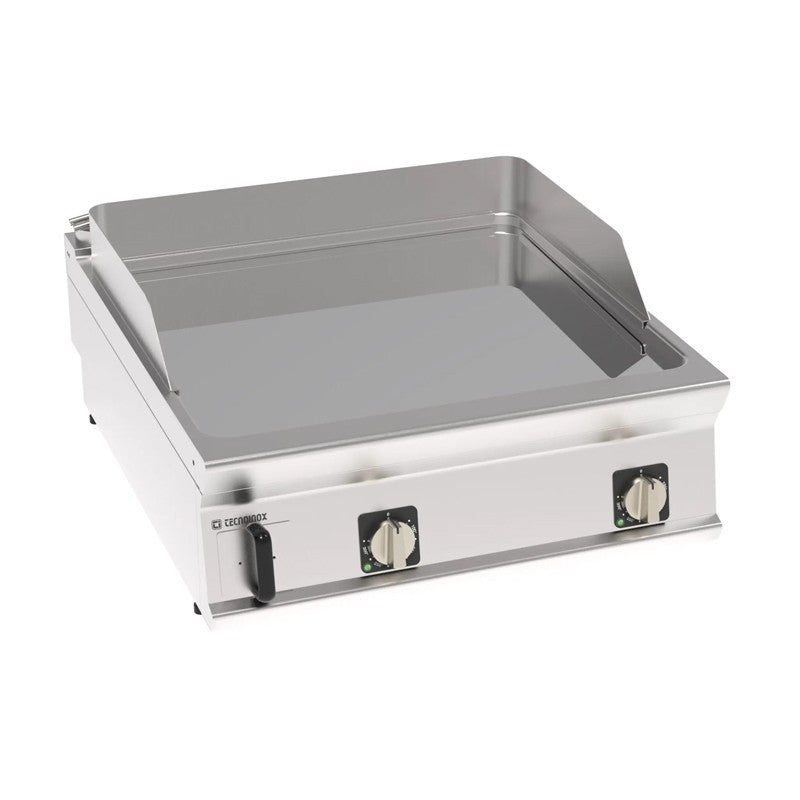 Élément top plaque à snacker lisse chromée - 2 zones - Tecnoinox - FTC8E91