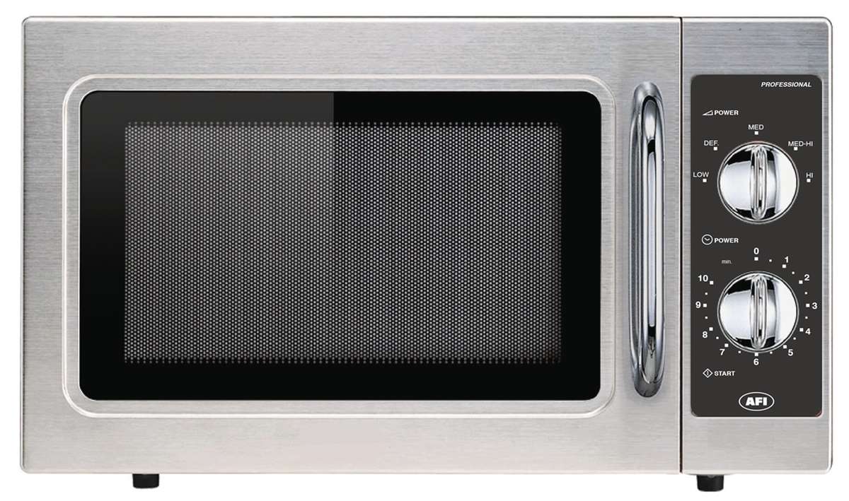 Four micro-ondes 1000W 30L commande mécanique avec plateau en céramique