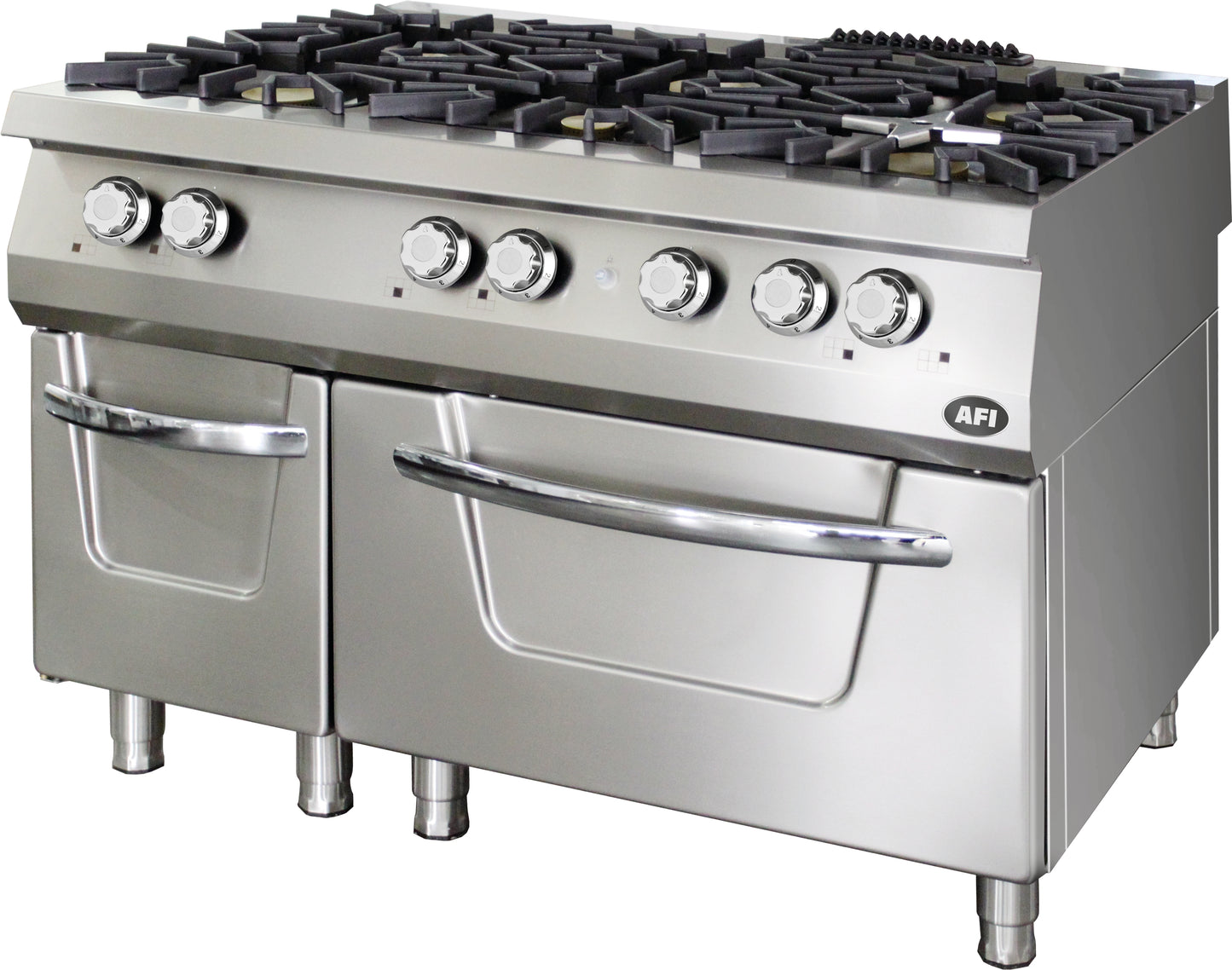 FOURNEAU GAZ SUR FOUR ÉLECTRIQUE - GAMME 900 - 6 FEUX