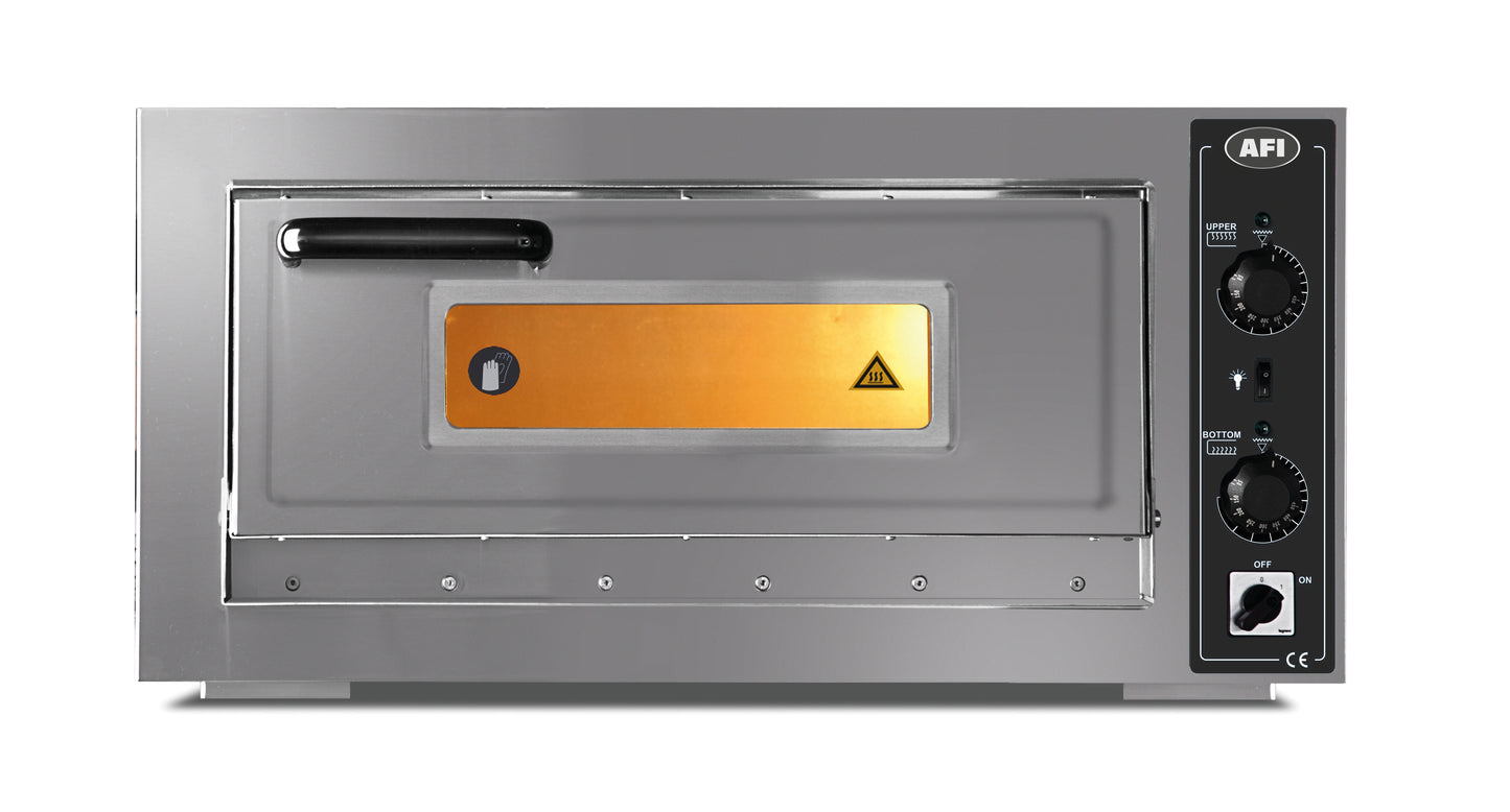 FOUR À PIZZA ÉLECTRIQUE - 1 CHAMBRE - 6 PIZZAS DIAMÈTRE 300 MM
