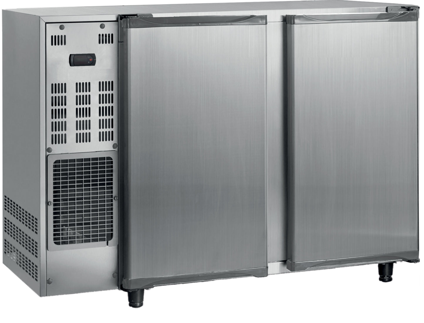 ARRIÈRE-BAR INOX GROUPE LOGÉ - 2 PORTES PLEINES