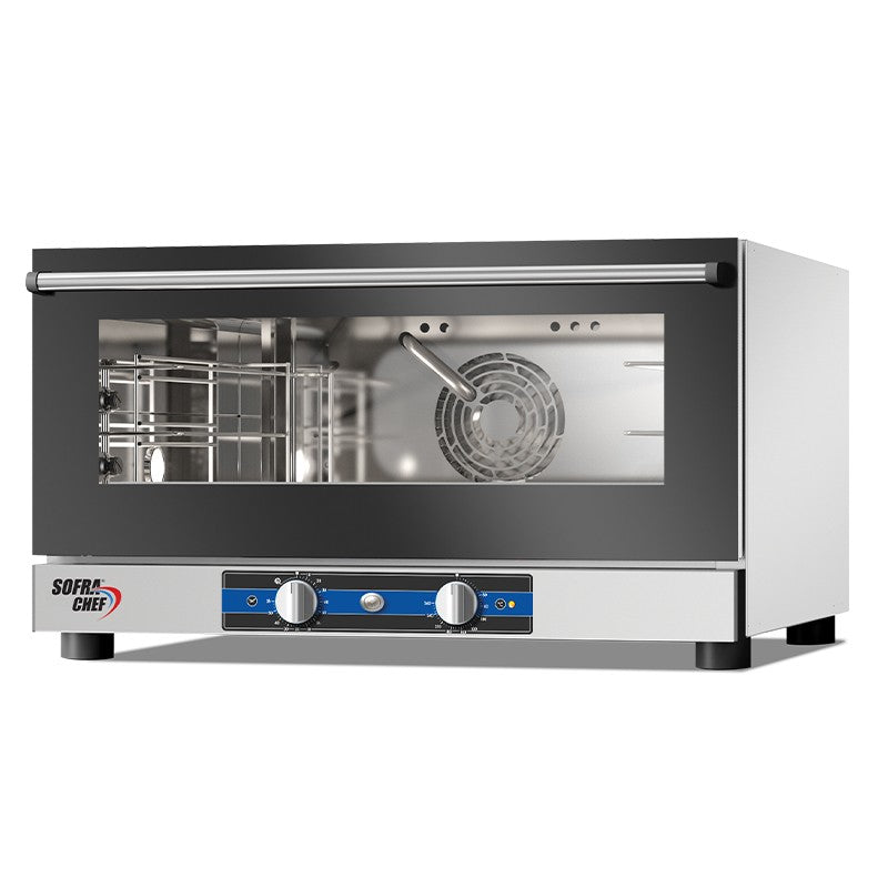 Four à convection avec humidificateur - Commandes mécaniques - 3 niveaux 600 x 400 et GN 1/1 - 400 V - Gamme SOFRACHEF - FSC3M