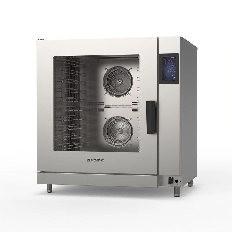 Four mixte injection directe 10 niveaux GN 1/1 et 600 x 400 triphase - Tecnoinox - FMDI10ETSL