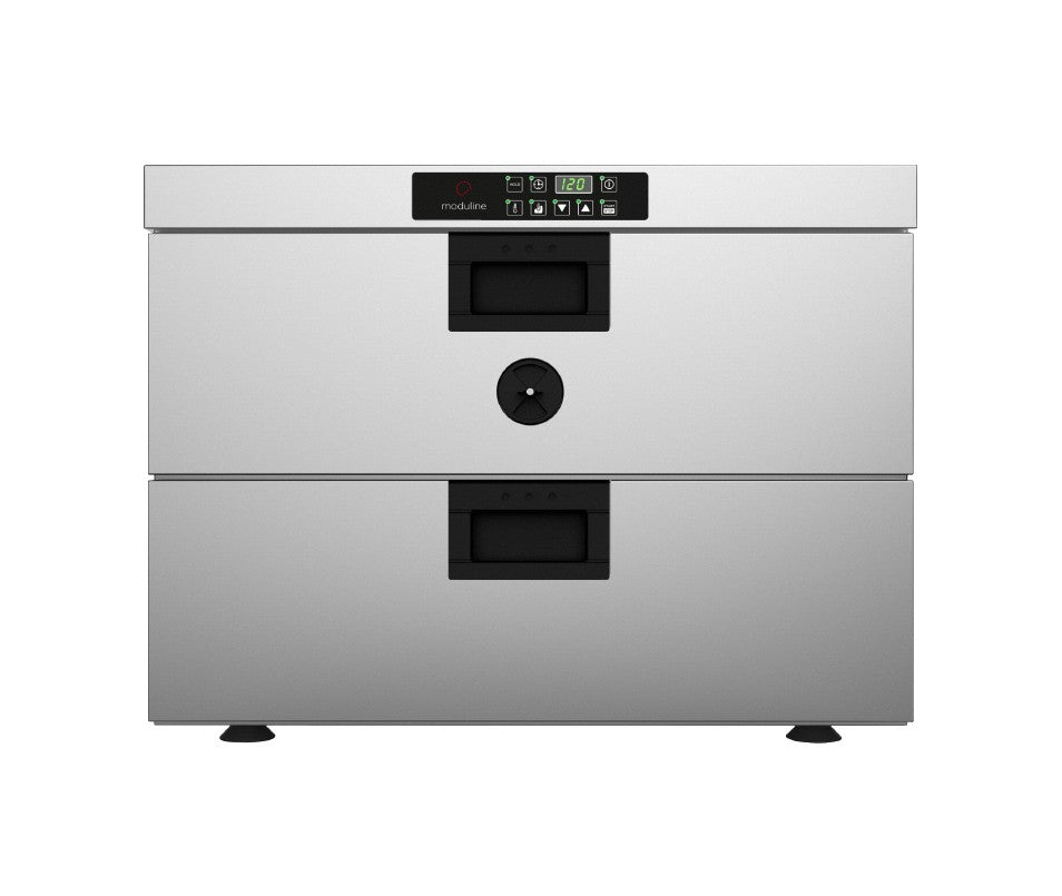 Four statique pour cuisson lente avec sonde à coeur - Introduction du plateau côté large - Série CSD - CSD012E - Moduline