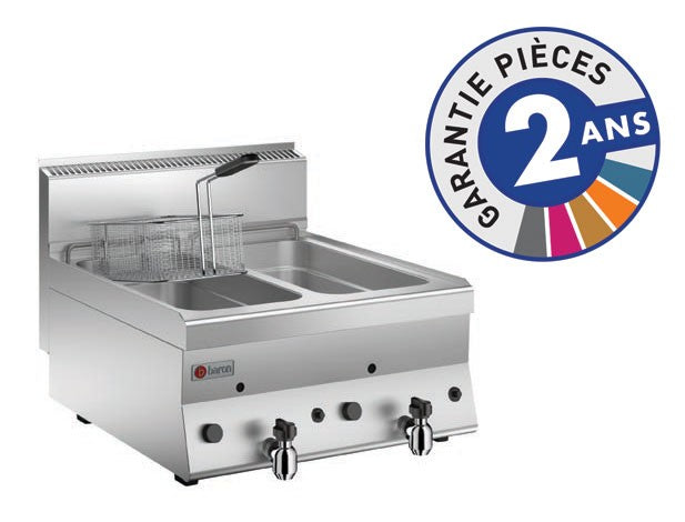 Friteuse à gaz - 2x 8 litres - Gamme 650 - Baron