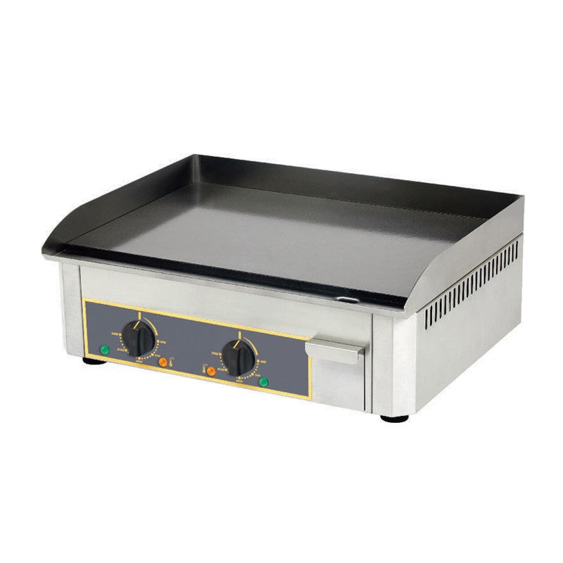 Furnotel - Plaque lisse à snacker électrique - Emaillée - 2 zones de chauffe - PSR600EE