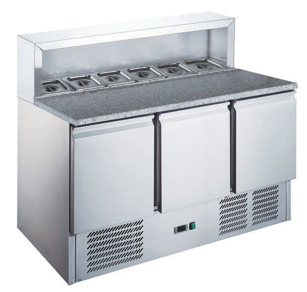 Furnotel - Table à pizza réfrigérée inox GN 1/1 - 402 litres - MP9031X