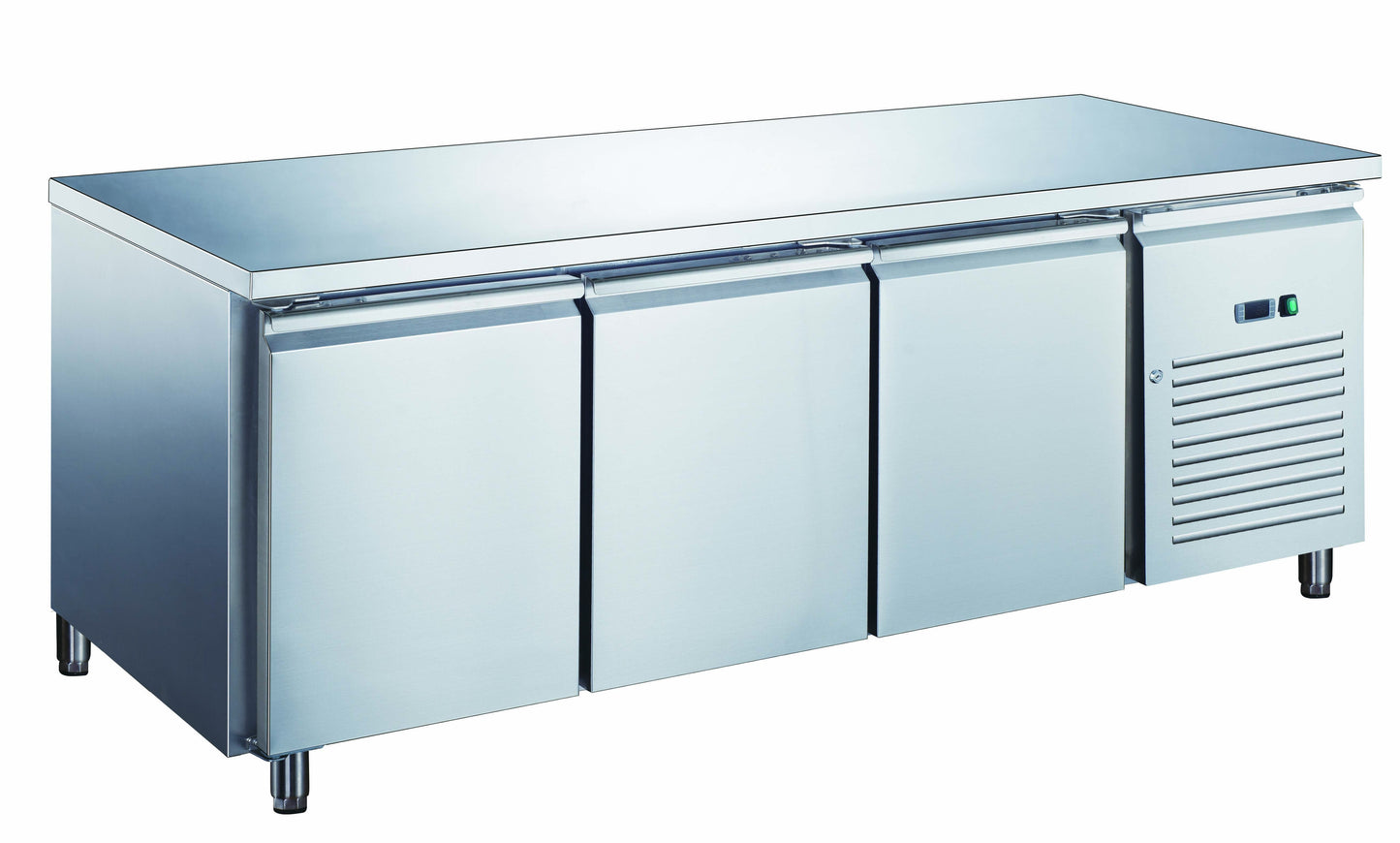 Furnotel - Table réfrigérée inox positive avec évaporateur ventilé - 3 portes - 580 litres - Sans dosseret - PA3101X