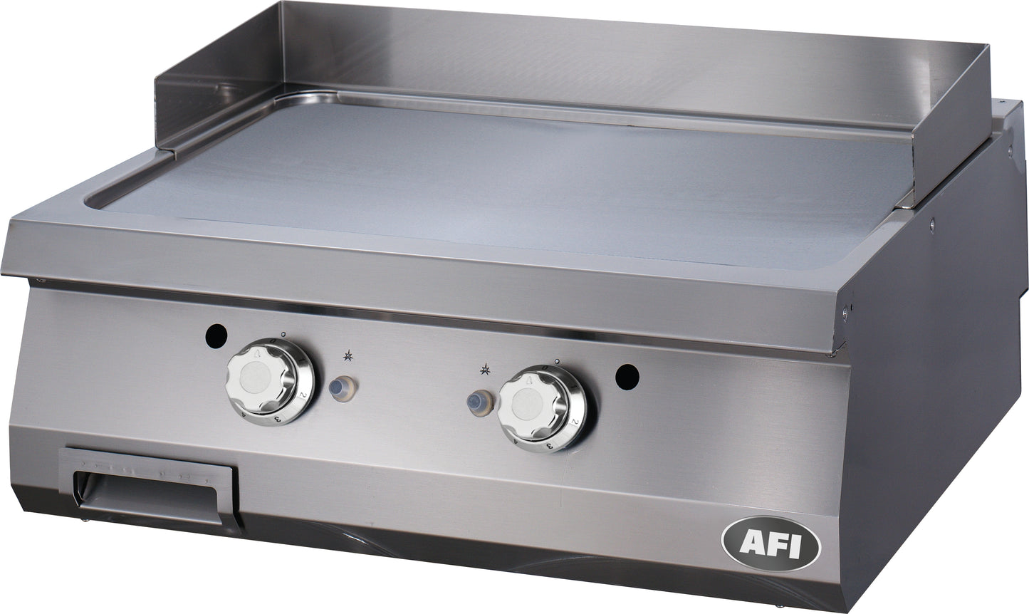 PLAQUE À SNACKER GAZ - GAMME 900 - DOUBLE LISSE - ACIER CARBONE