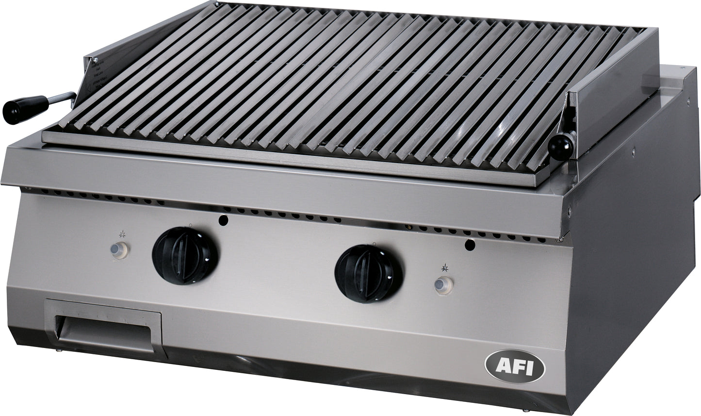 GRILL GAZ AVEC PIERRES DE LAVE - GAMME 700 - 2 ZONES