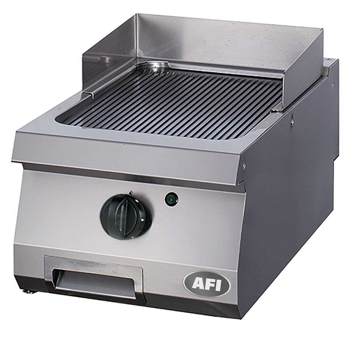 PLAQUE À SNACKER ÉLECTRIQUE - GAMME 700 - SIMPLE NERVURÉE - CHROME