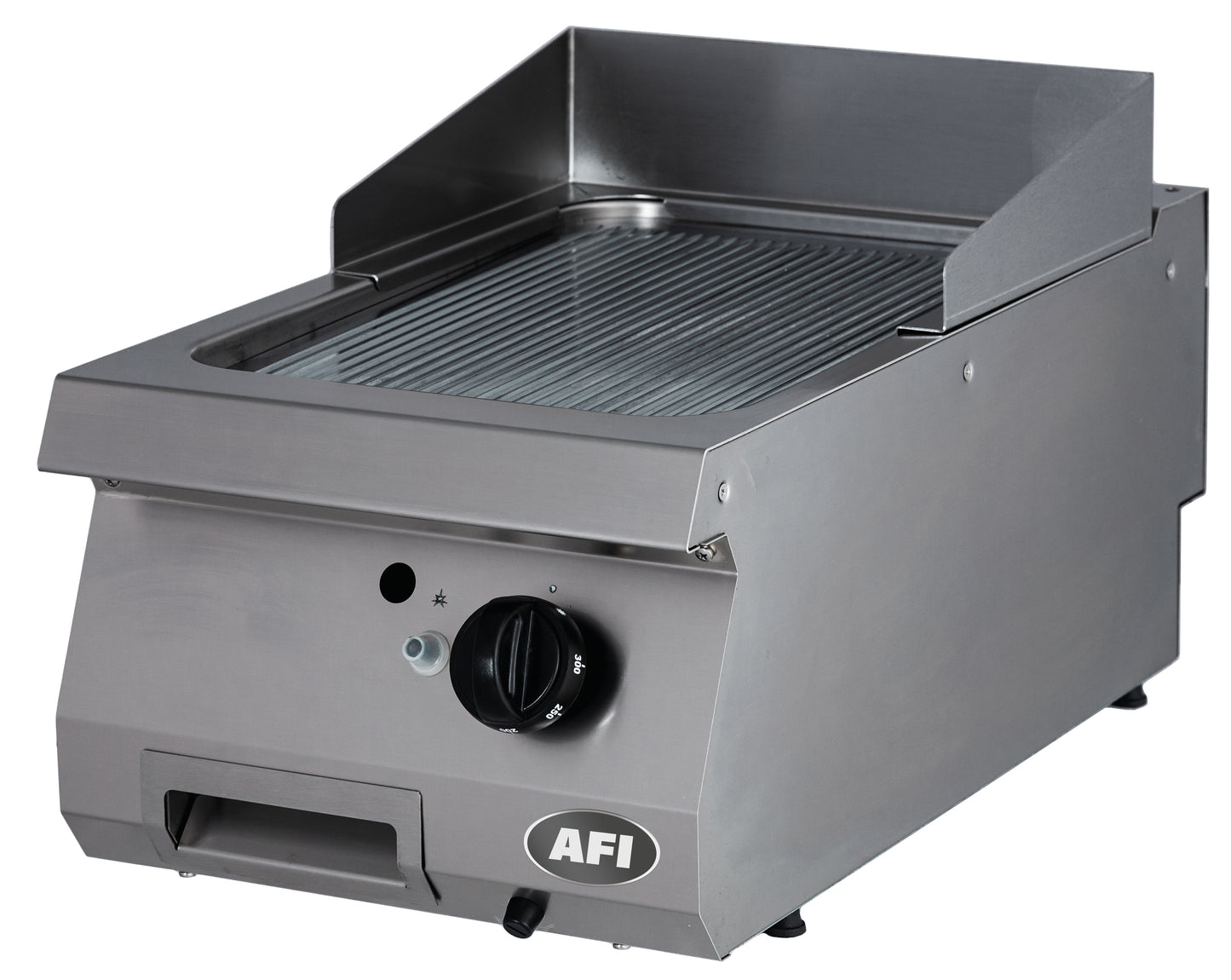 PLAQUE À SNACKER GAZ - GAMME 700 - SIMPLE NERVURÉE - ACIER CARBONE