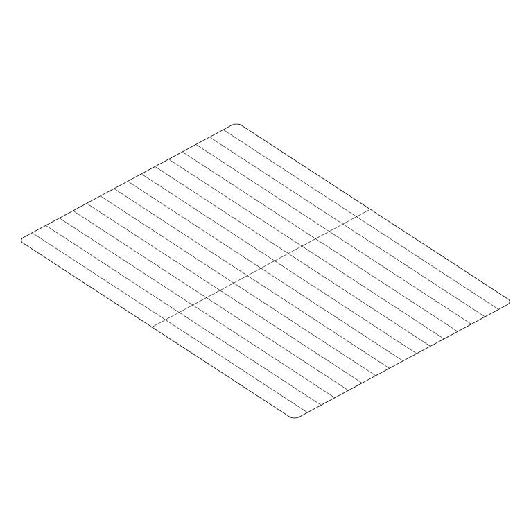 Grille inox 325 x 530 - GR3001