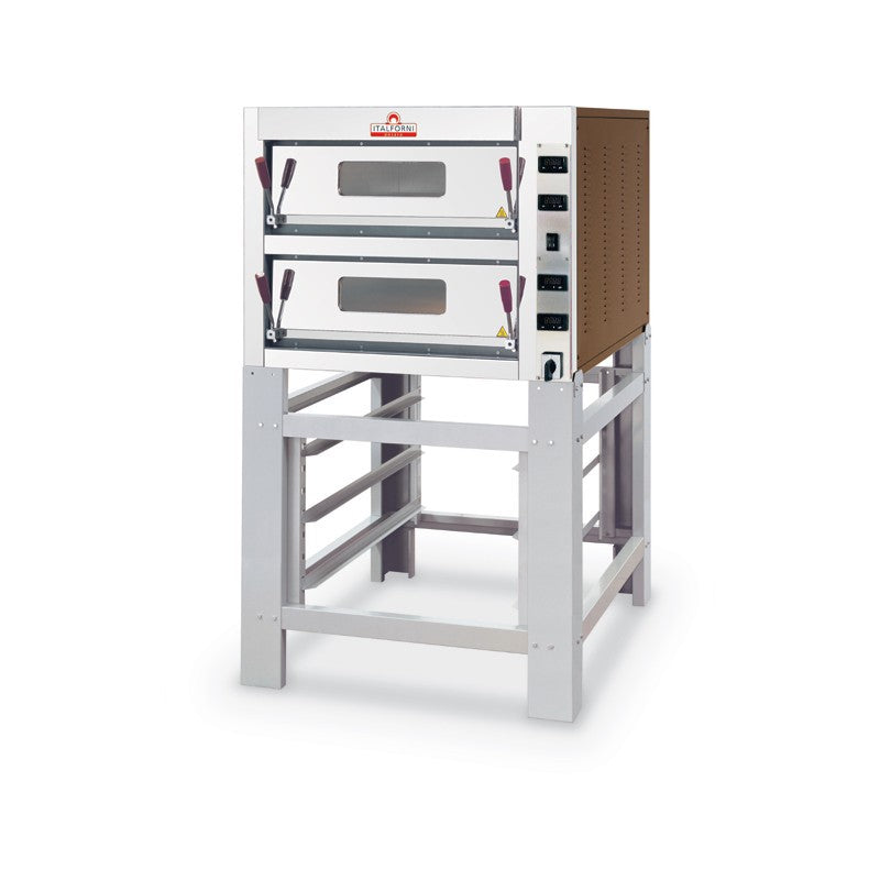 Italforni - Four à pizza - Série TK - 2 chambres - 12 pizzas - Commandes digitales - TK2BD