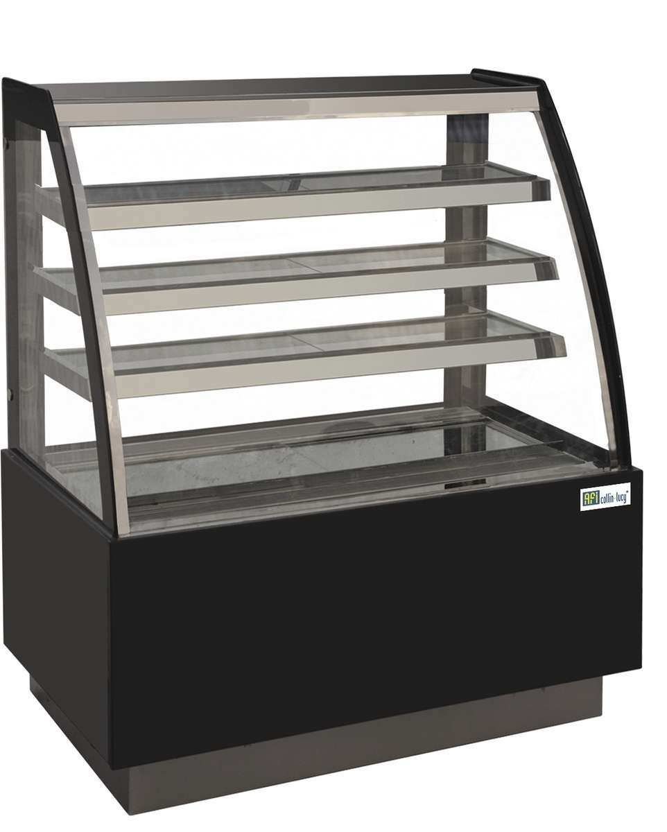VITRINE PÂTISSERIE - VITRAGE BOMBÉ - 3 ÉTAGÈRES - 411 L