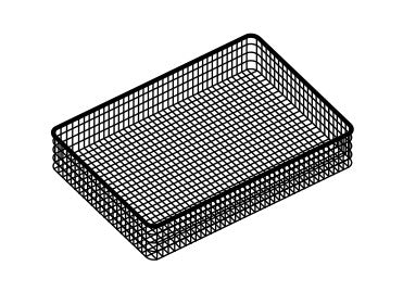 Panier en fil inox pour frites GN 2/1 - AFC021