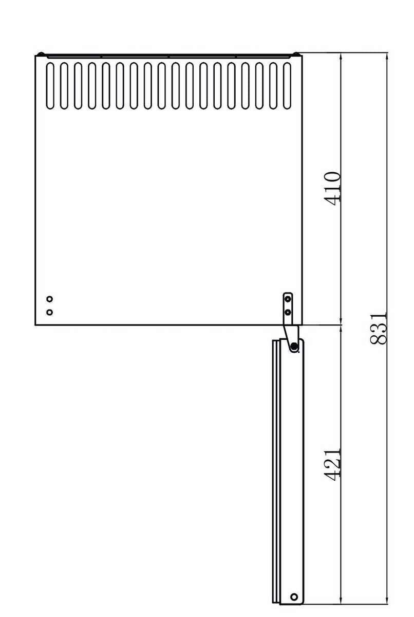 MINI-BAR D'HÔTEL - 1 PORTE VITRÉE - 34 L