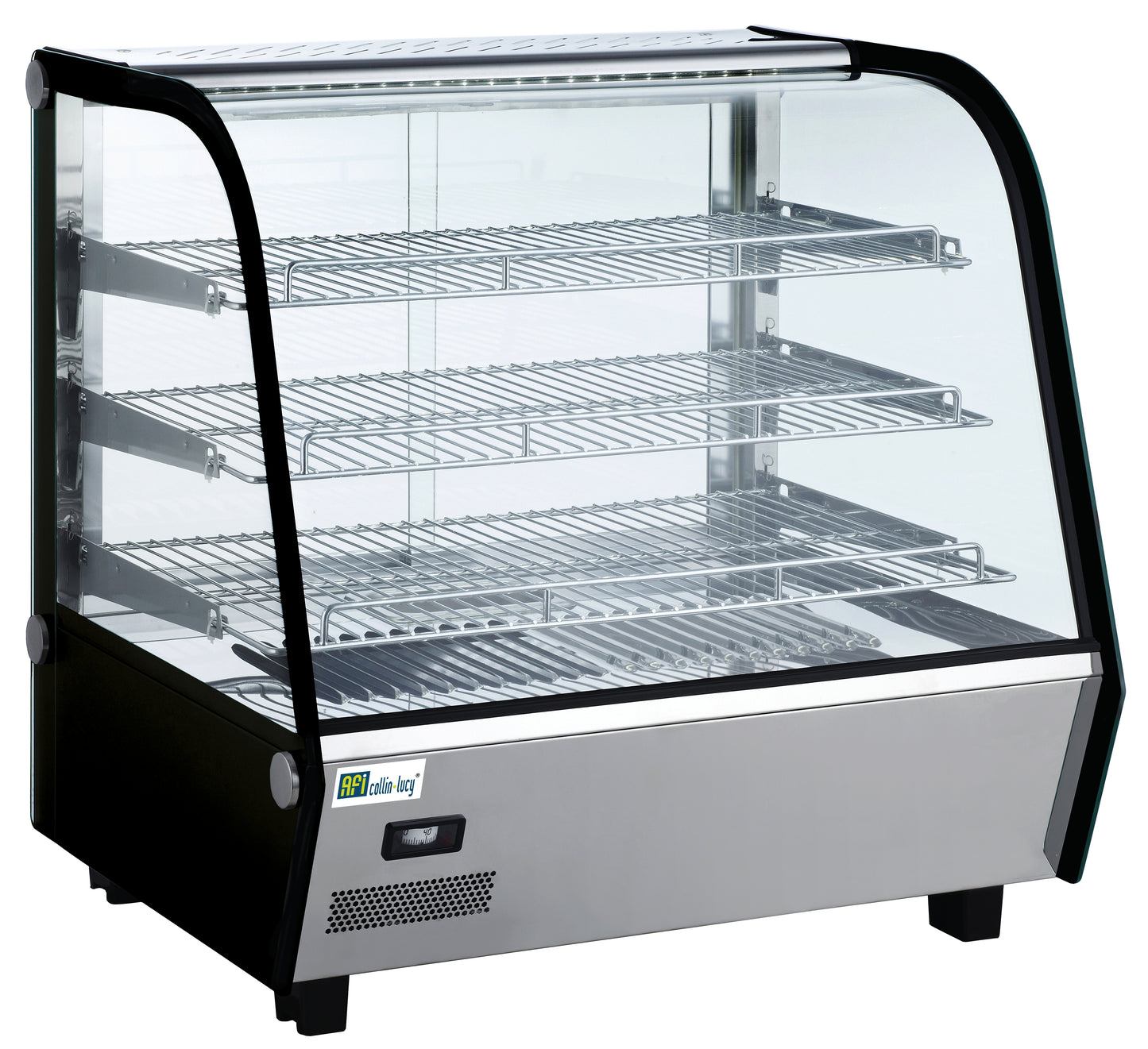 Vitrine chaude à poser service arrière vitre bombée 120 L