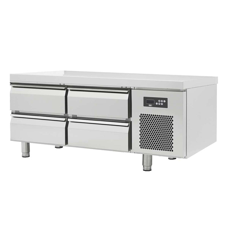 SOUBASSEMENT RÉFRIGÉRÉ POSITIF - 4 TIROIRS - PROF 600 MM