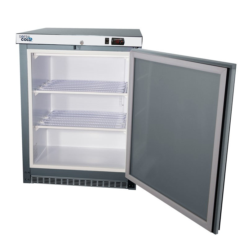 SOFRACOLD - Armoire réfrigérée négative inox - Porte pleine - 200 L - AE201NI