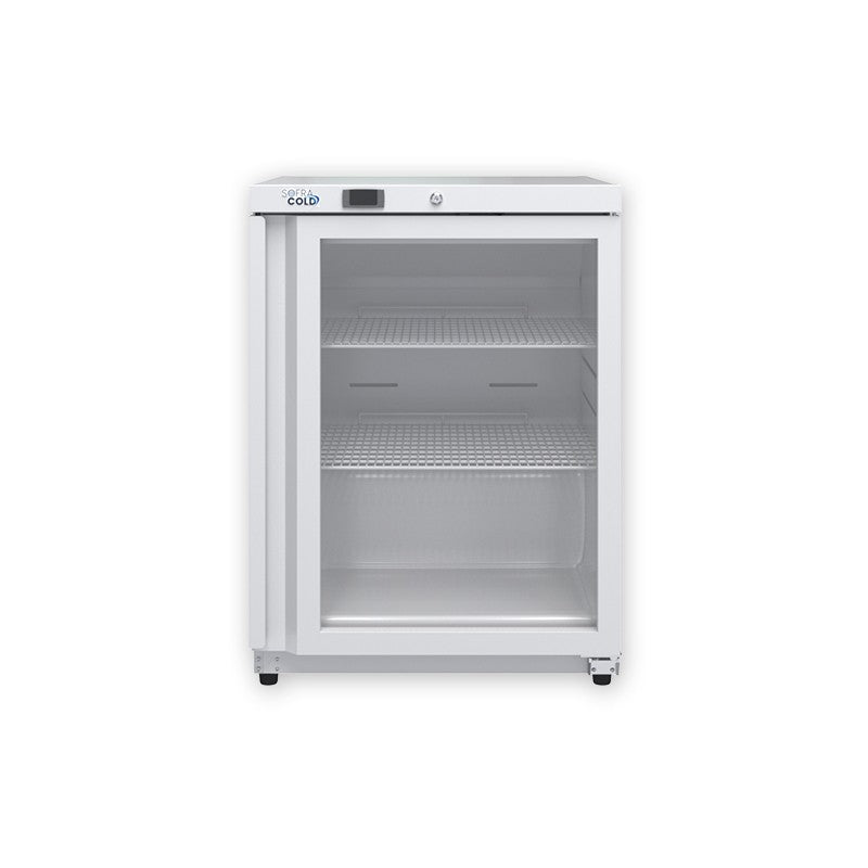 SOFRACOLD - Armoire réfrigérée positive - Finition blanche - Porte vitrée - 200 L - AE201PVW
