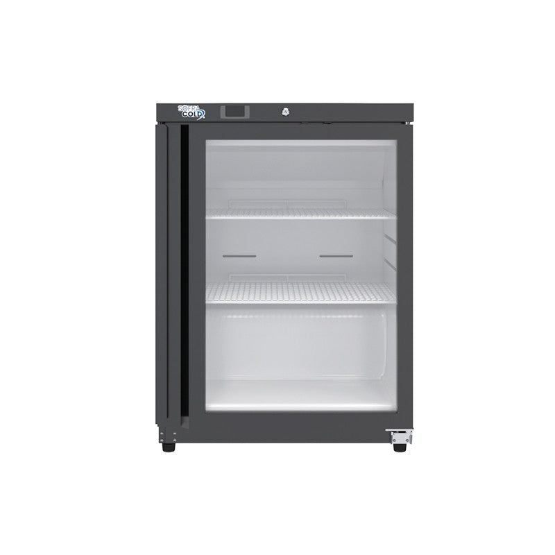 SOFRACOLD - Armoire réfrigérée positive - Finition noire - Porte vitrée - 200 L - AE201PVB
