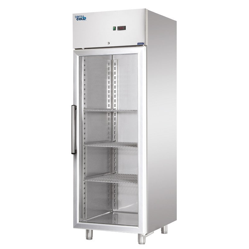 SOFRACOLD - Armoire vitrée GN 2/1 inox positive - 549 L - AT700PV-2