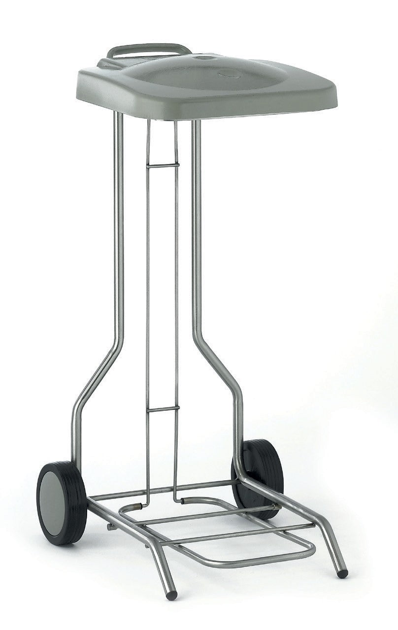 Support en inox pour sacs poubelles 100/130 L - SUPPOUB