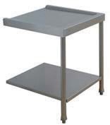 Table lisse pour machines à capot panier 500 x 500 et panier 600 x 500 - PAP707