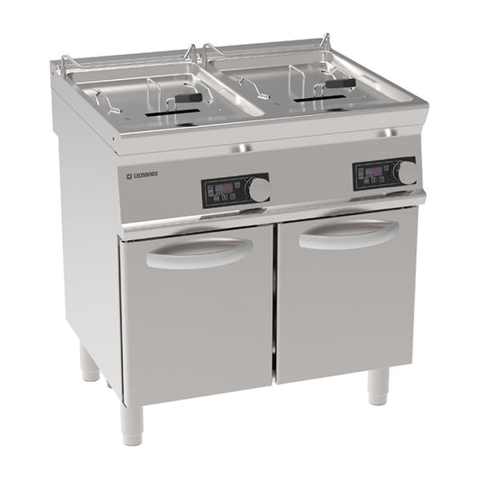 Tecnoinox - Friteuse électrique sur coffre - 2 x 13 litres - Commandes électroniques - Gamme 700 -  Module 400 - FRD83FE7