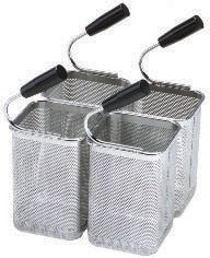 Tecnoinox - Kit 4 paniers de cuiseur à pâtes GN1/6 - 140 x 140 x 200 mm - 120625