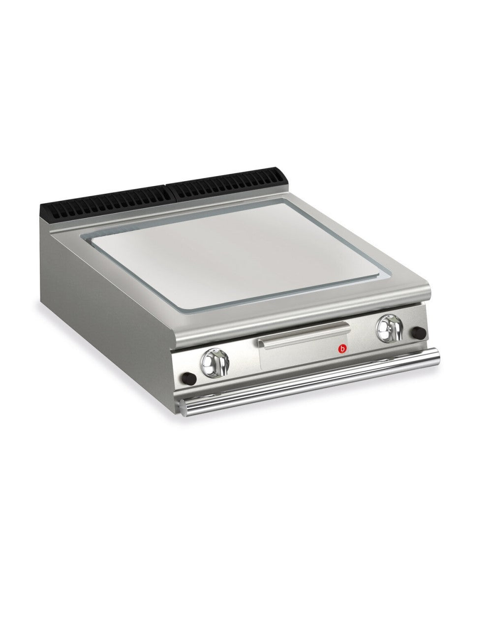 Top plancha gaz - Plaque lisse 37,3 dm² - Chrome dur - Larg. 800 mm - 705 x 490 - Gamme QUEEN 700 - 70QSFTTG805 - Baron