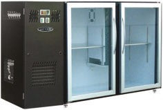 Unifrigor - Arrière-bar Skinplate - Série LEDS - Groupe logé - 2 moyennes portes vitrées - 380 litres - U72MVS