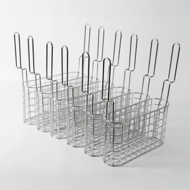 6 PETITS PANIERS INOX - POUR CUISEURS À PÂTES