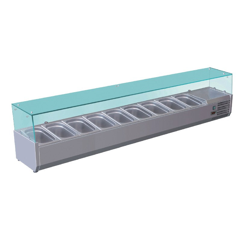 Vitrine réfrigérée pour table à pizza - +2/+8°C - VRX181 - Nosem