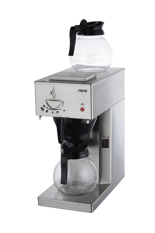MACHINE A CAFE ELECTRIQUE AVEC  - 2 PICHETS EN VERRE 2X1.8 L