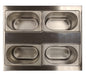 4 bacs 1/9 +1 Barrette + 4 couvercles - KITBAC19