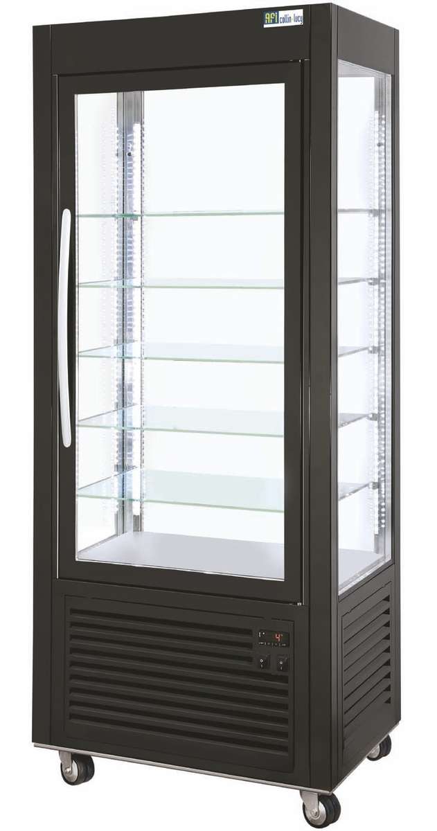 VITRINE 4 FACES VITRÉES - FROID NÉGATIF VENTILÉ - 350 L
